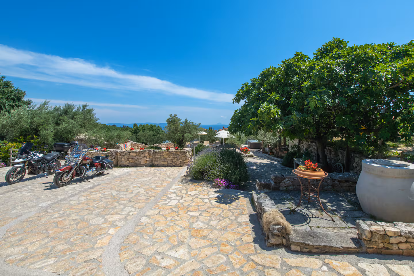 Stone courtyard
